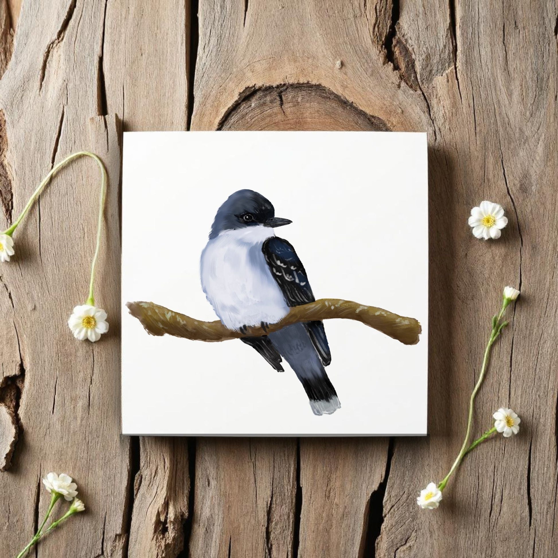 Eastern Kingbird Ceramic Tile - MerikaArt