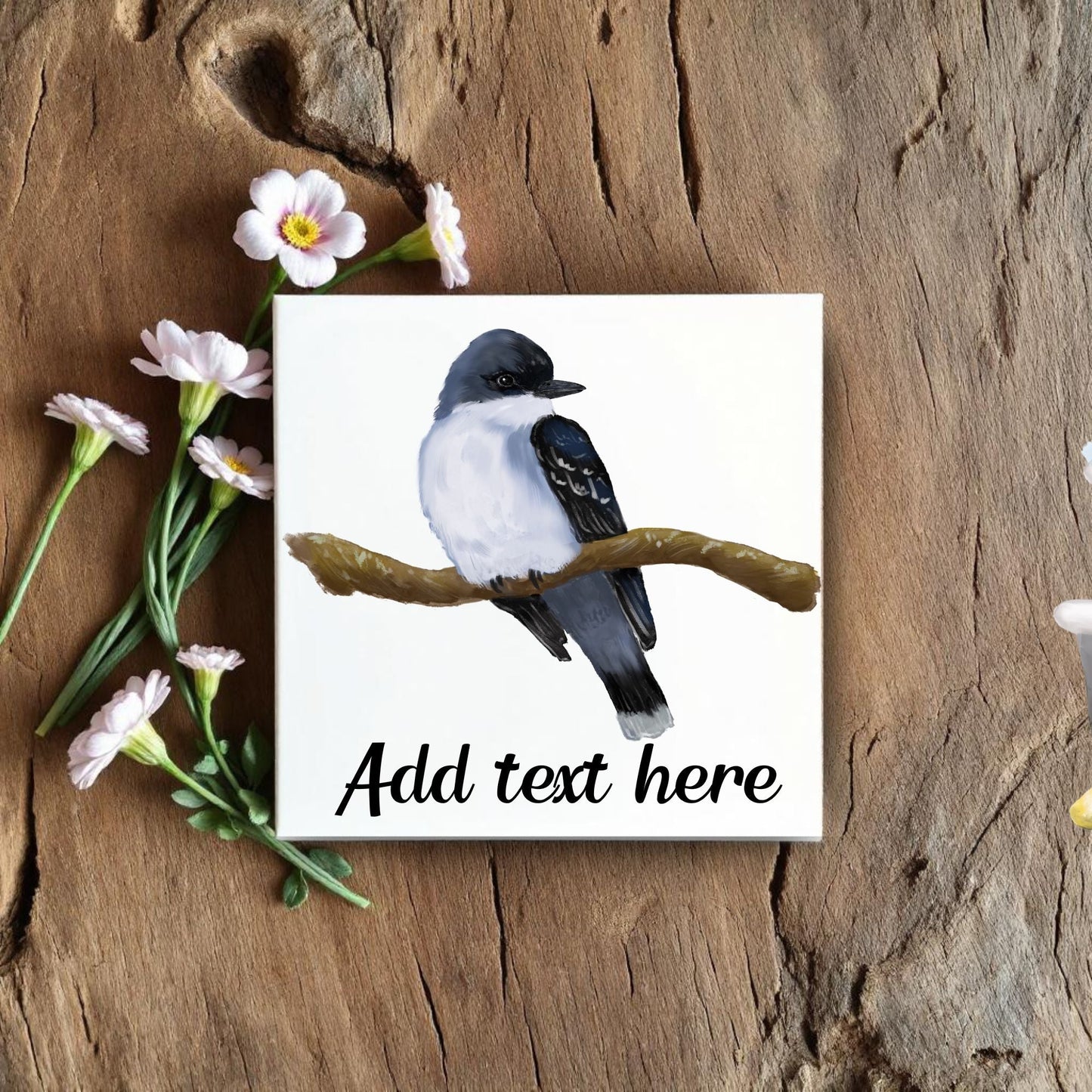 Eastern Kingbird Ceramic Tile - MerikaArt