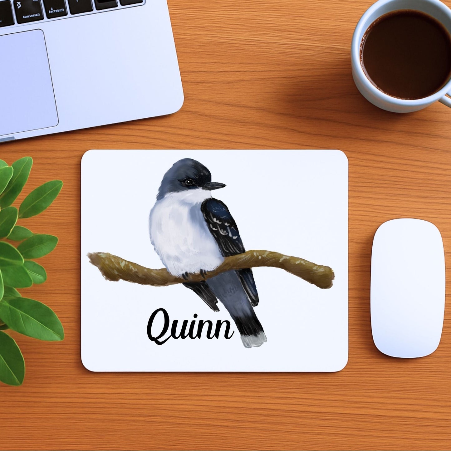 Eastern Kingbird Mousepad - MerikaArt
