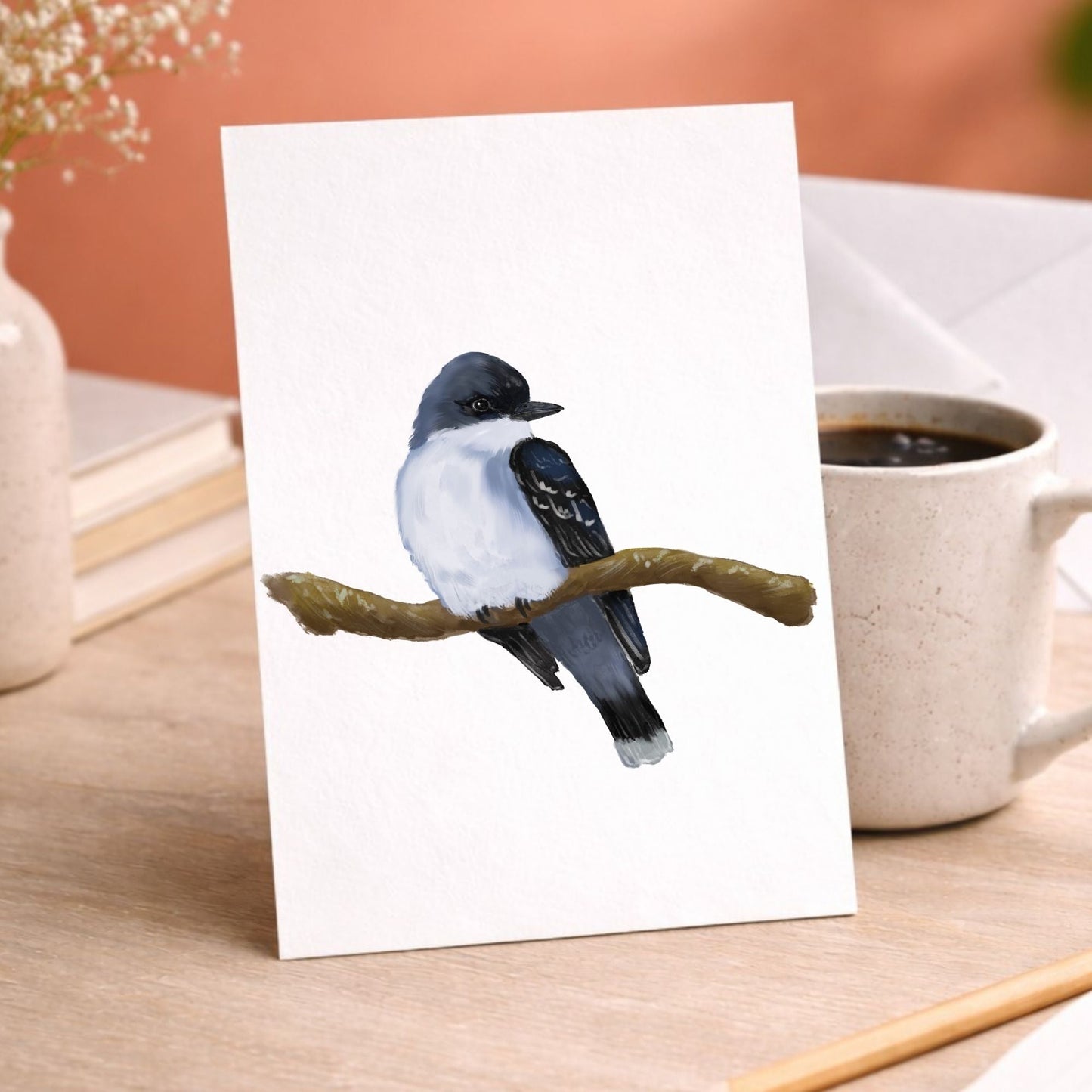 Eastern Kingbird Postcard - MerikaArt