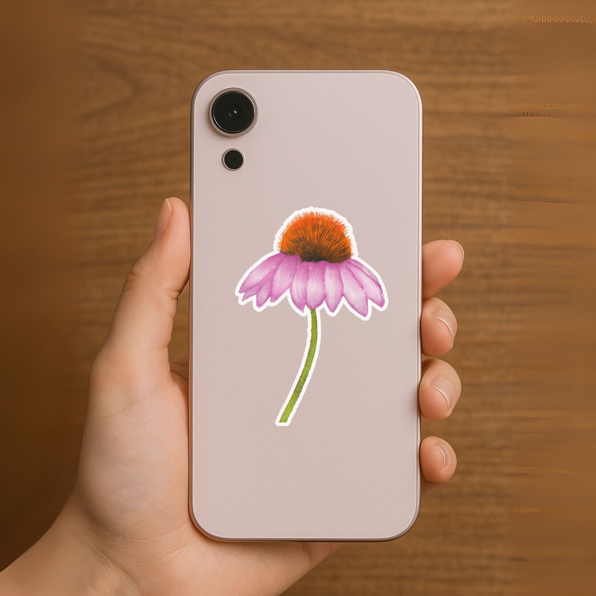 Echinacea Flower Vinyl Sticker - MerikaArt