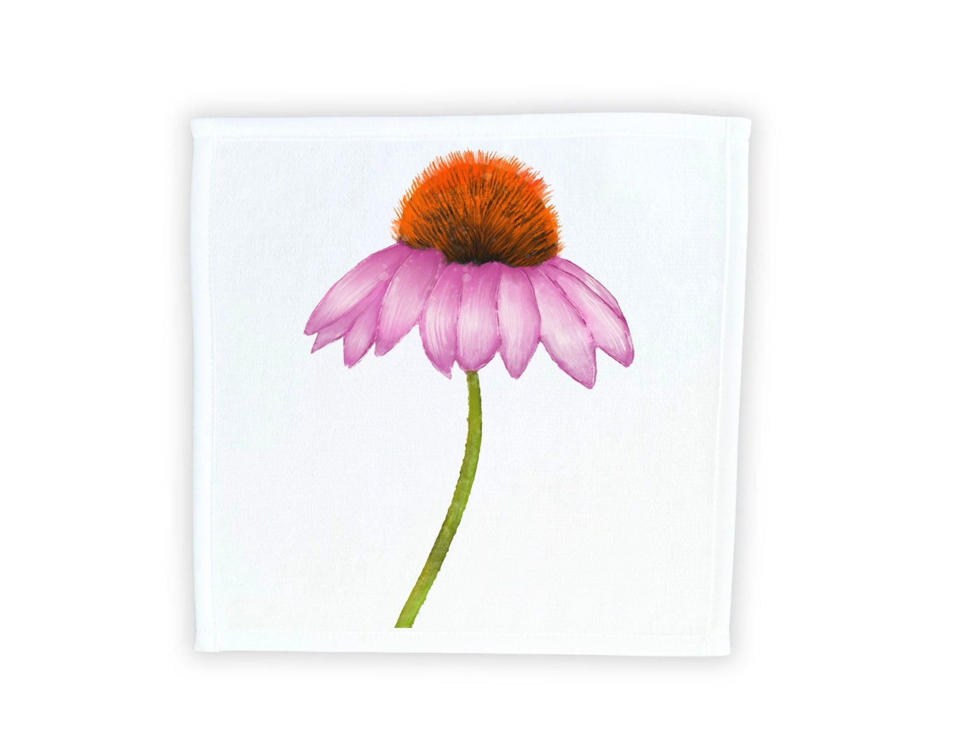 Echinacea Flower Washcloth - MerikaArt