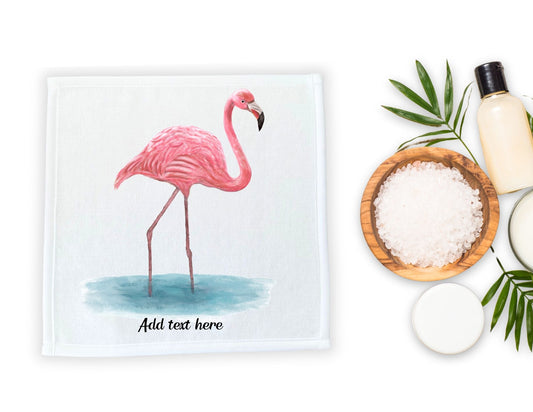 Elegant Flamingo Washcloth – A Graceful Gift for Nature Lovers - MerikaArt