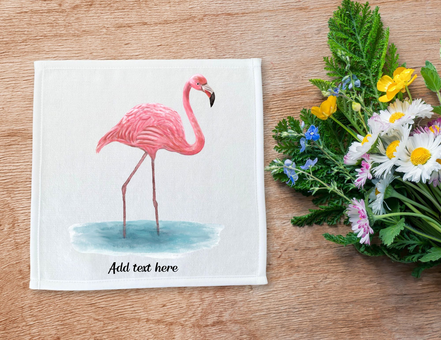 Elegant Flamingo Washcloth – A Graceful Gift for Nature Lovers - MerikaArt