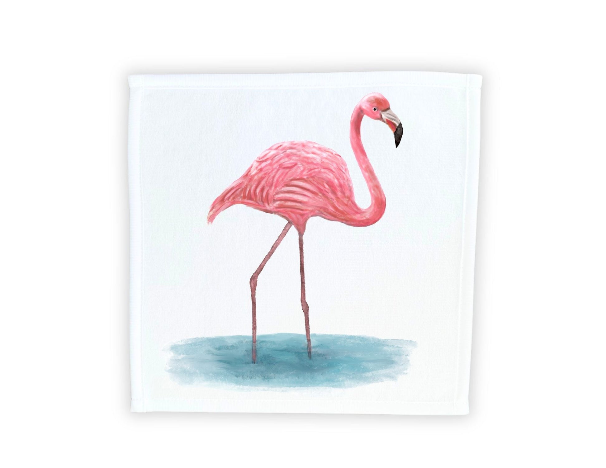 Elegant Flamingo Washcloth – A Graceful Gift for Nature Lovers - MerikaArt