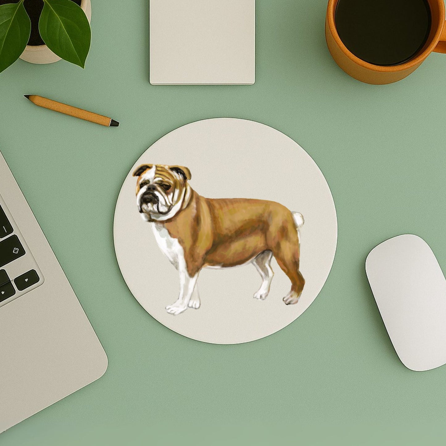 English Bulldog Mousepad - MerikaArt