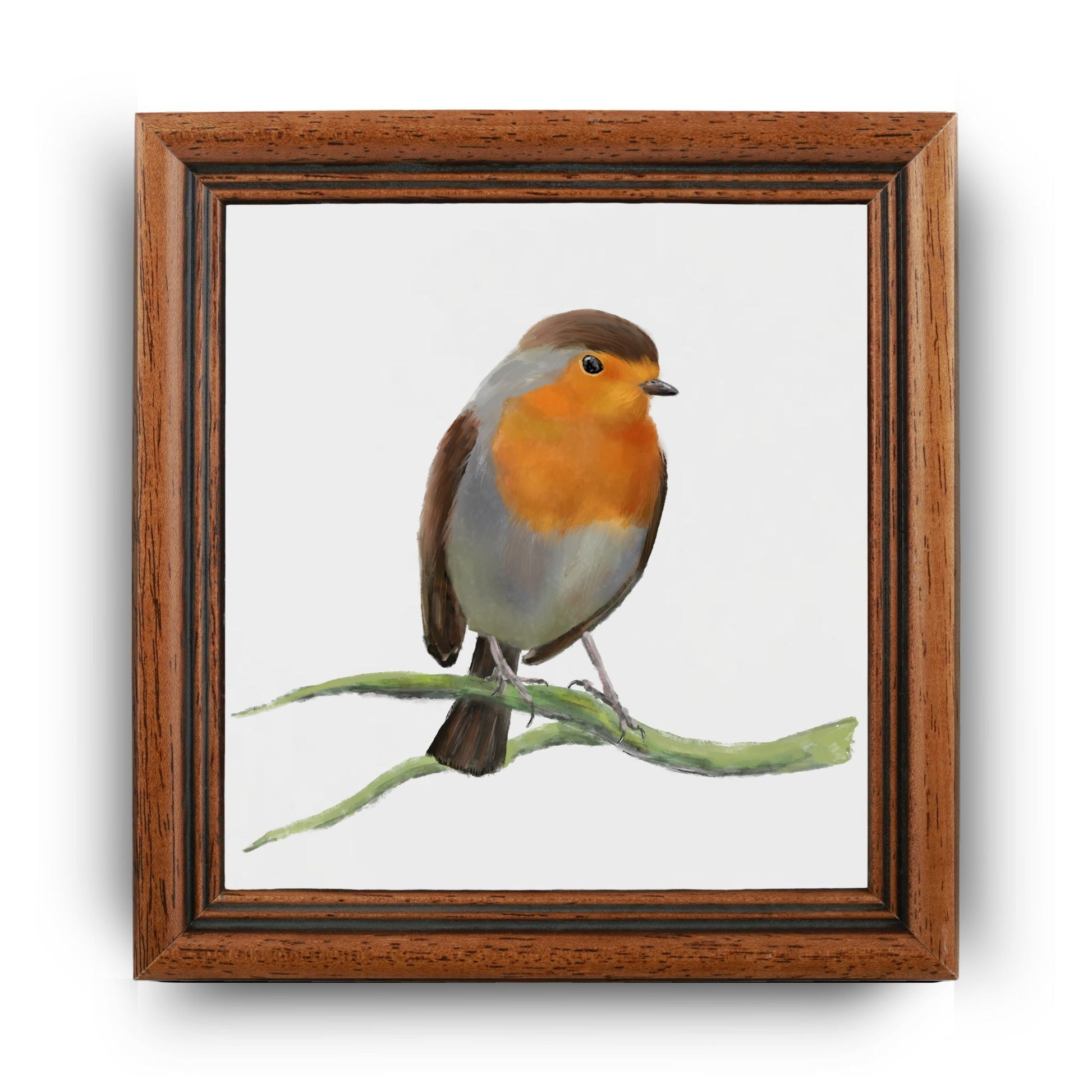 European Robin Ceramic Tile - MerikaArt