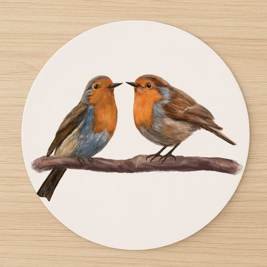 European Robin Mousepad - MerikaArt