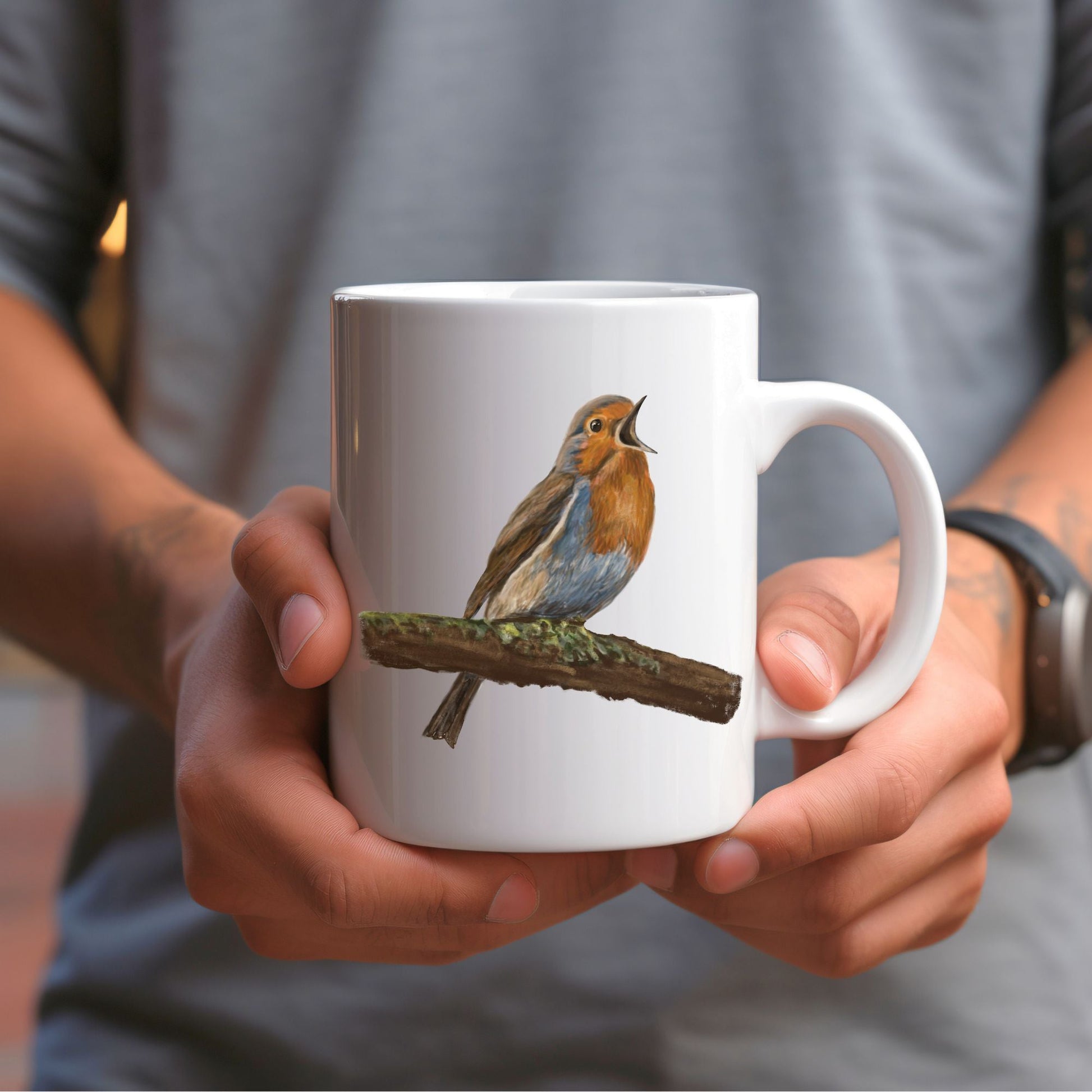 European Robin Mug - MerikaArt