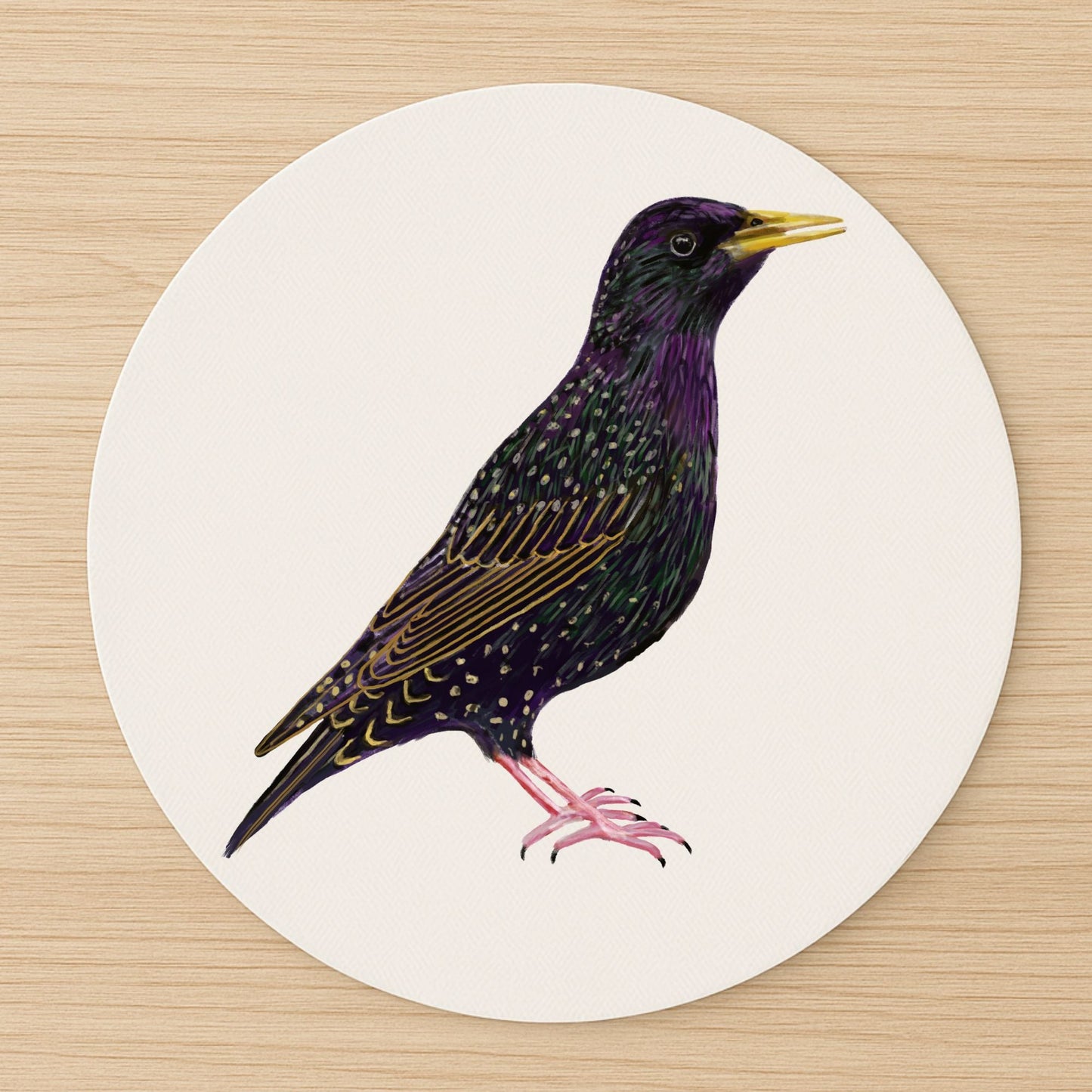 European Starling Mousepad - MerikaArt