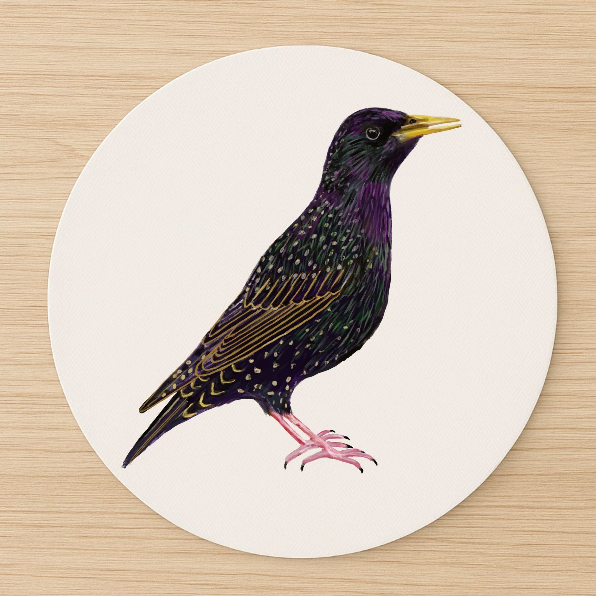 European Starling Mousepad - MerikaArt