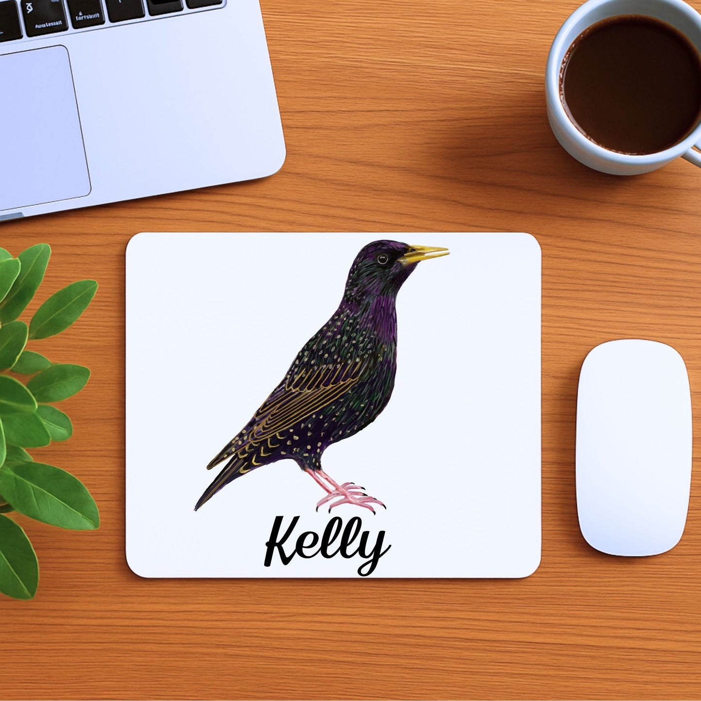 European Starling Mousepad - MerikaArt