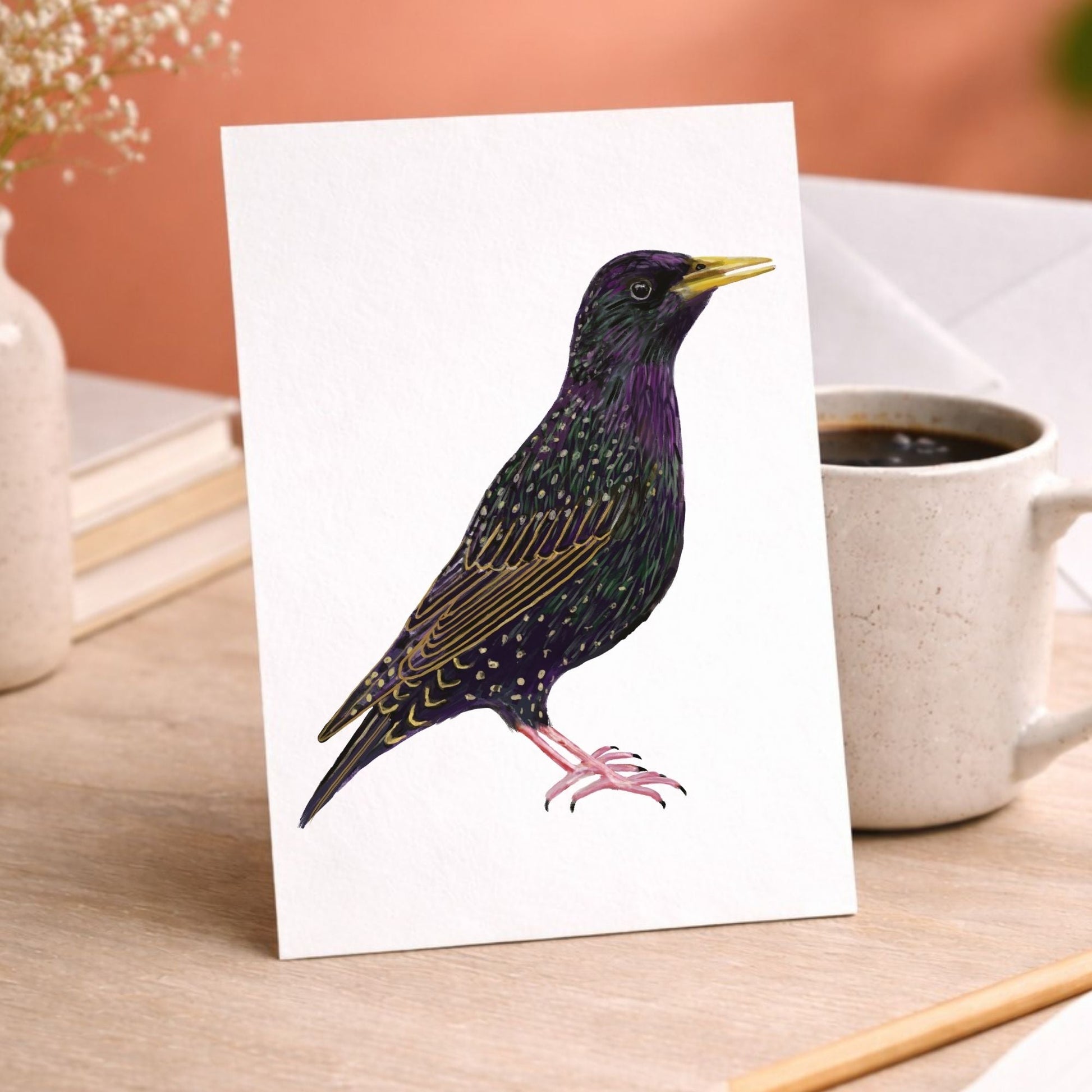 European Starling Postcard - MerikaArt