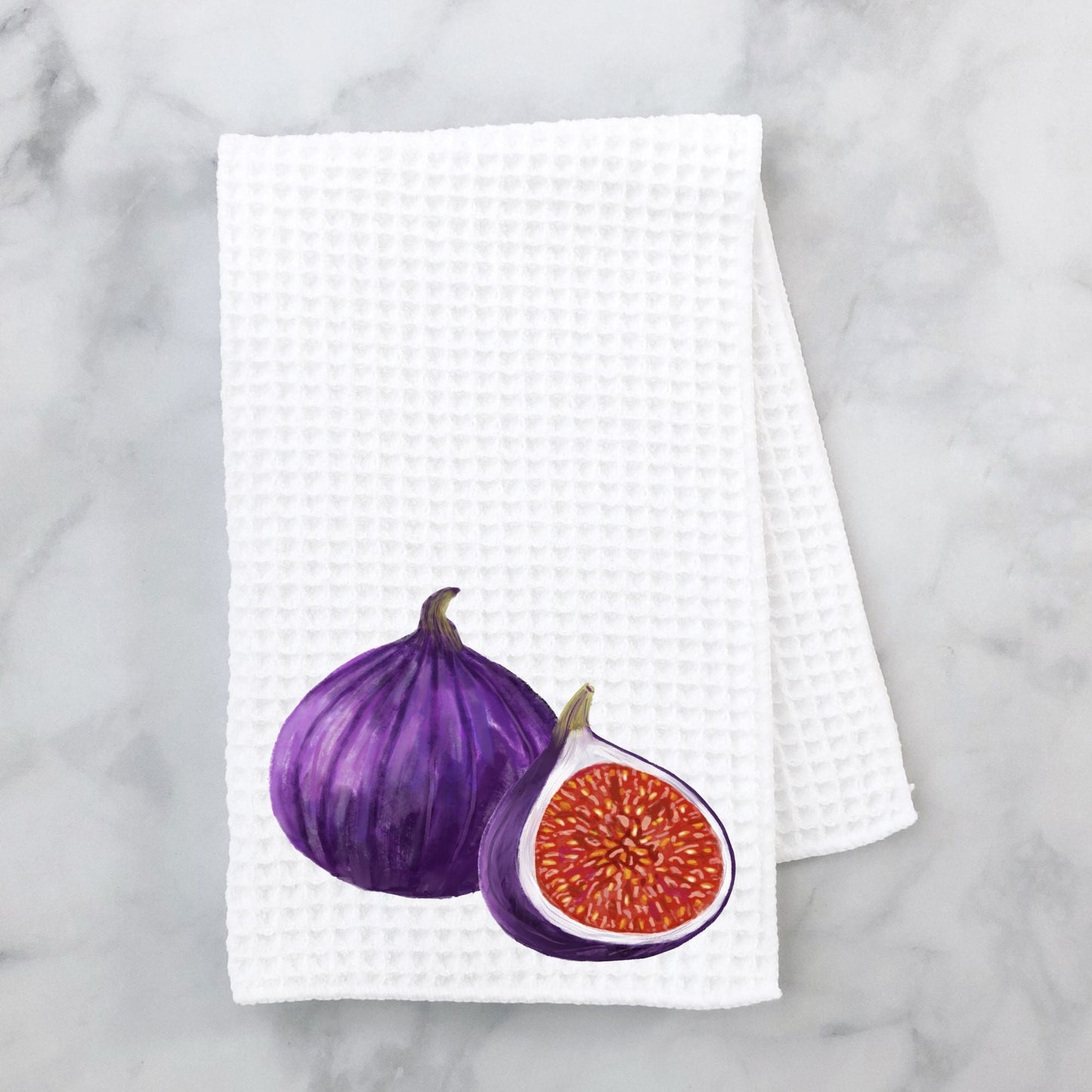 Fig Kitchen Towel - MerikaArt