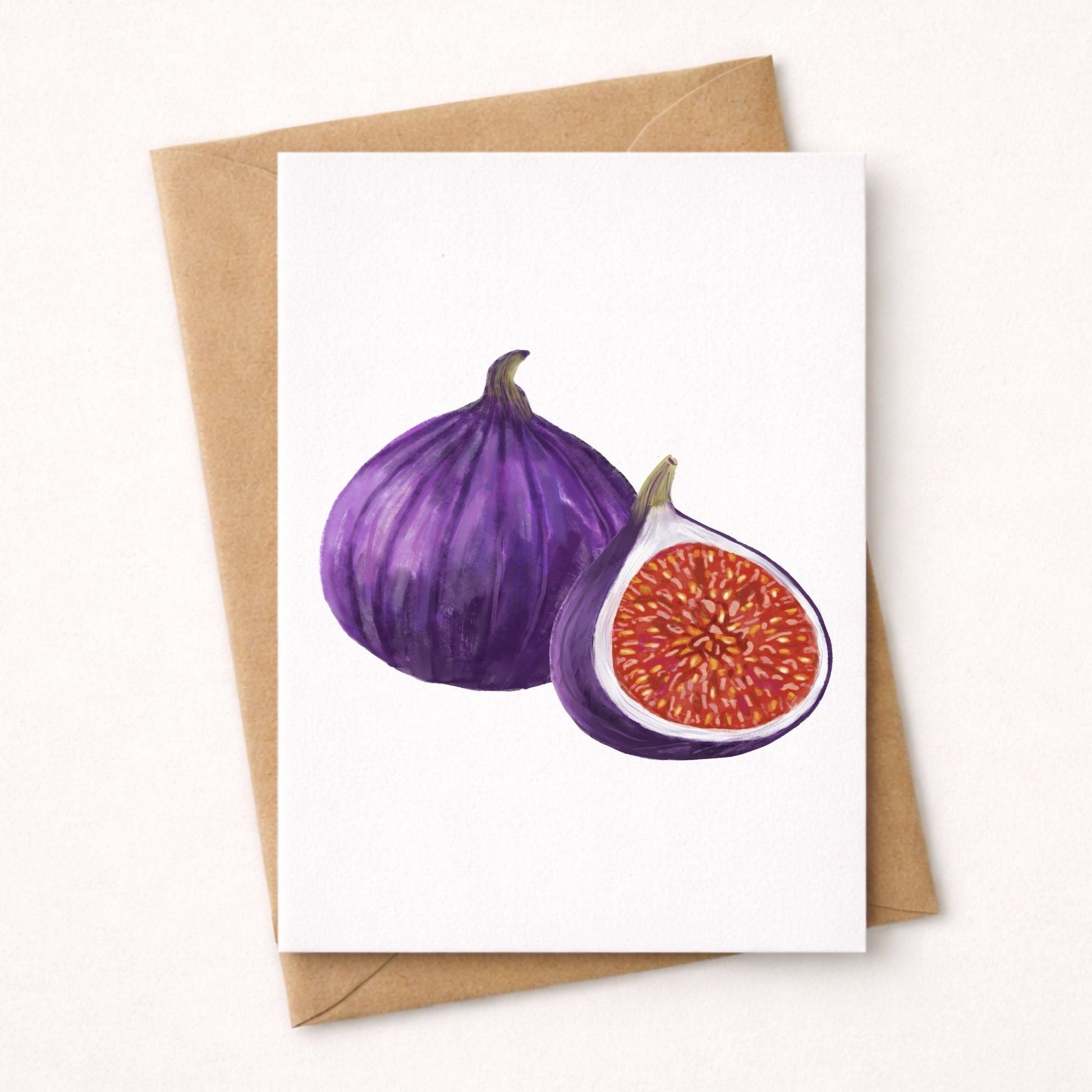 Fig Postcard - MerikaArt