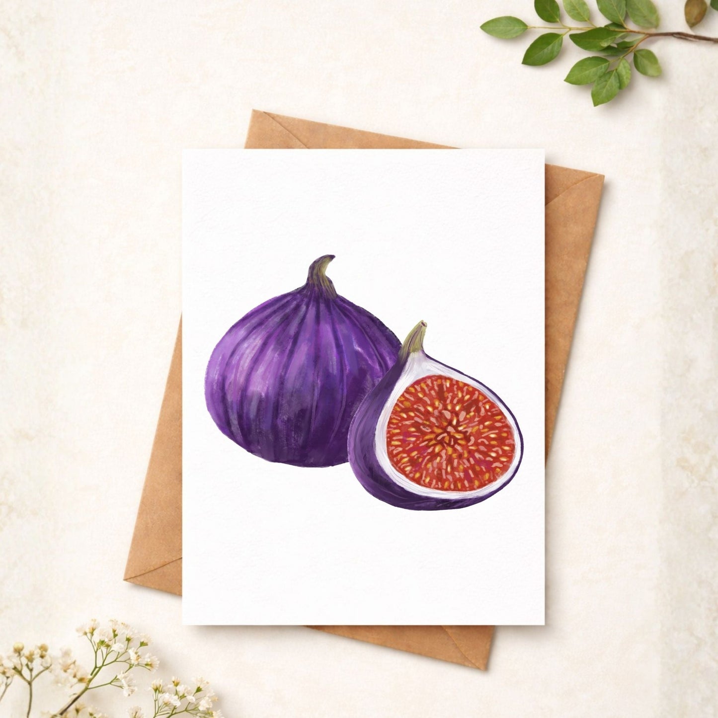 Fig Postcard - MerikaArt