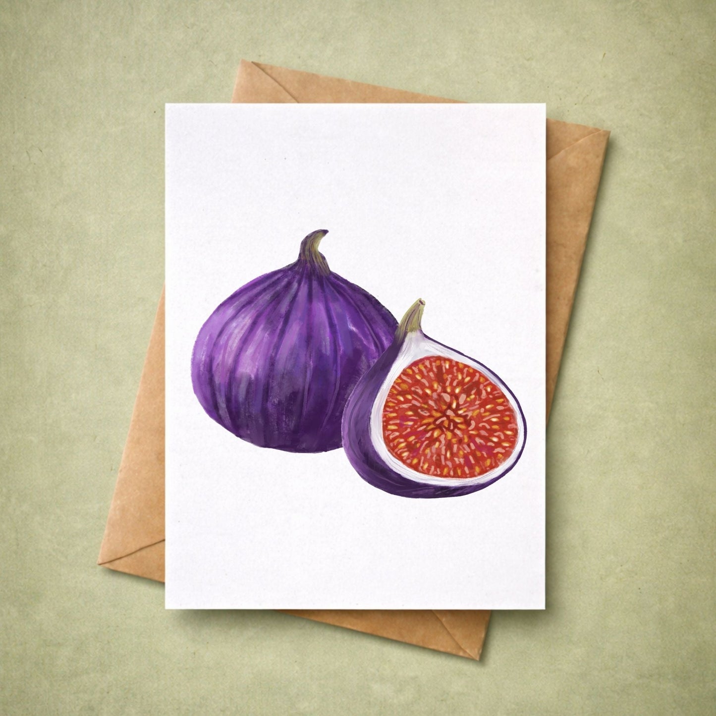 Fig Postcard - MerikaArt