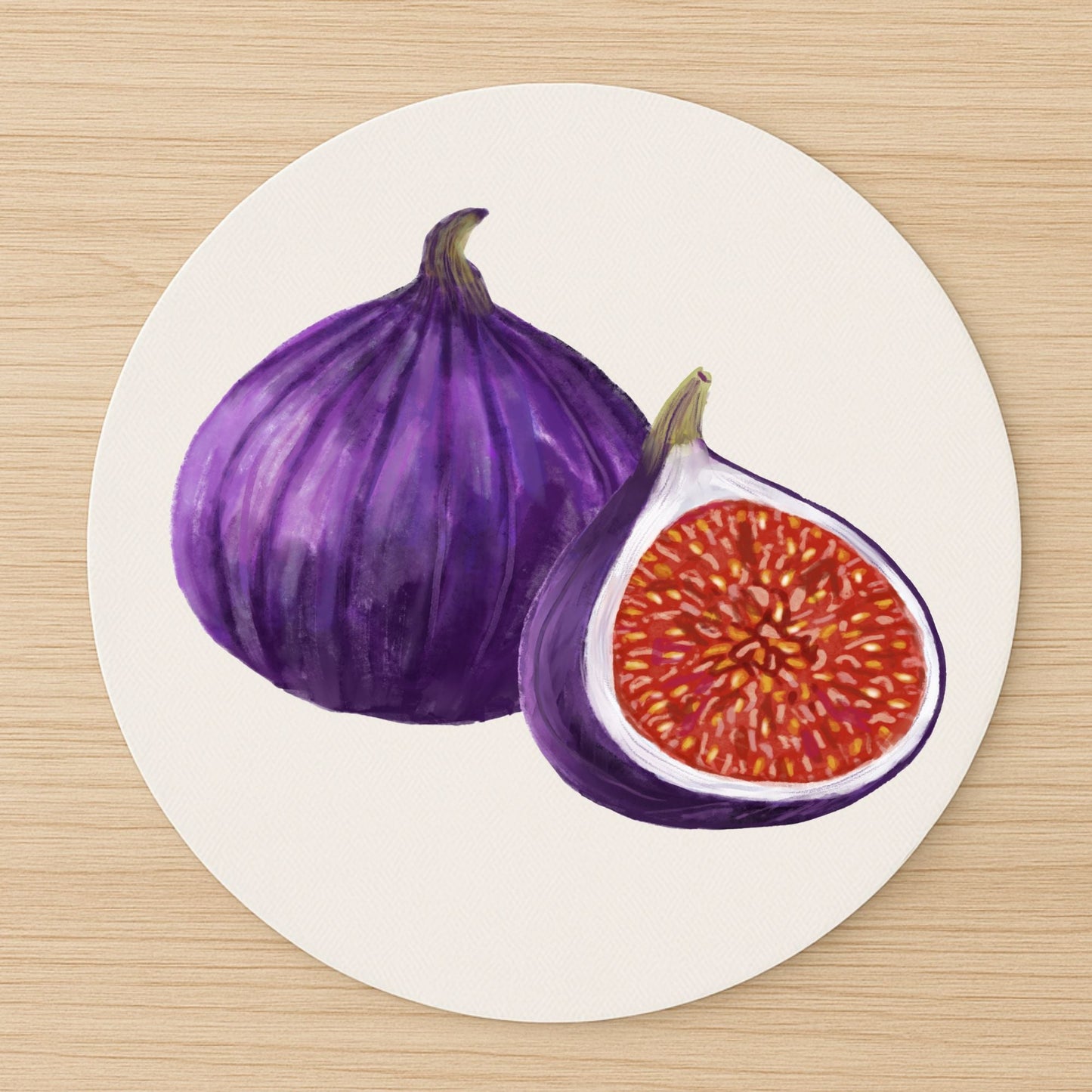 Fig Vinyl Mousepad - MerikaArt