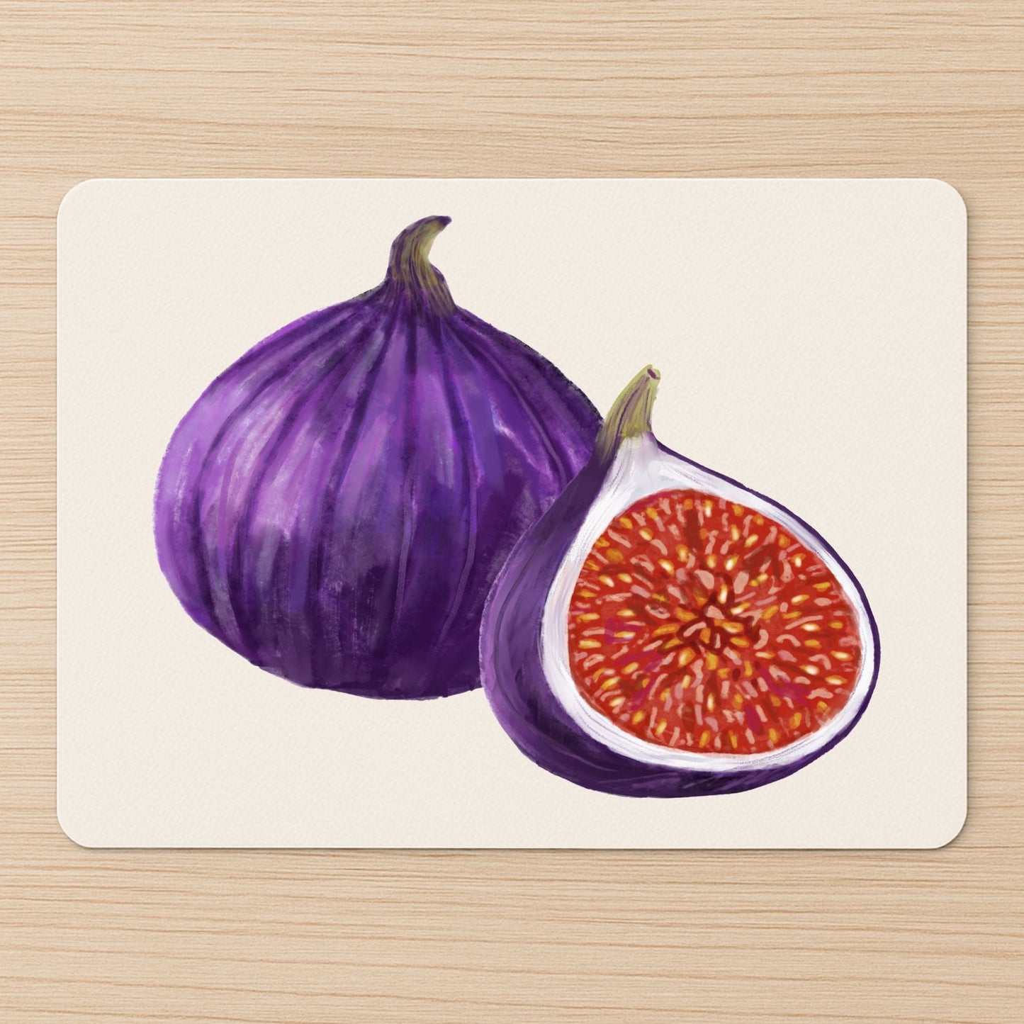 Fig Vinyl Mousepad - MerikaArt