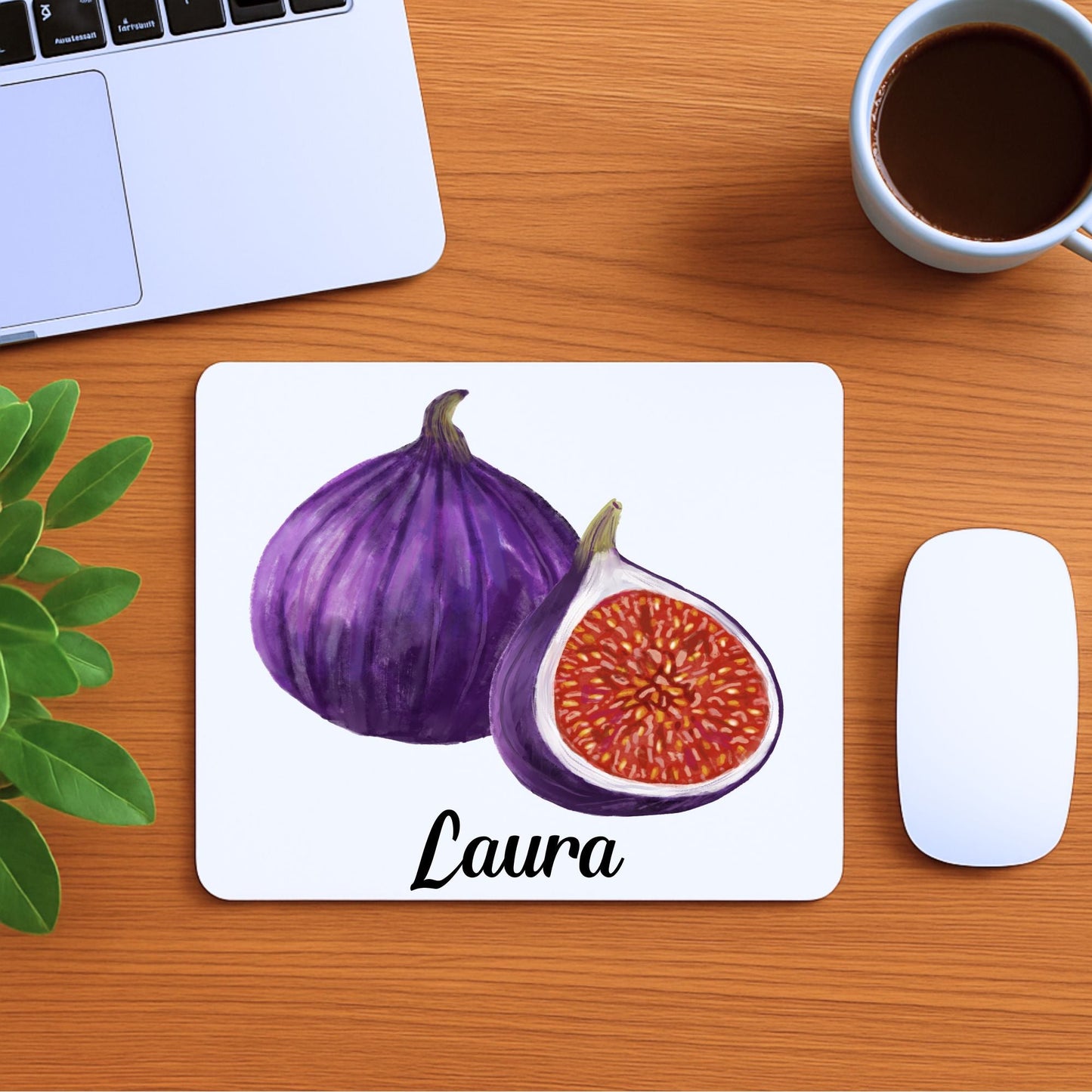 Fig Vinyl Mousepad - MerikaArt
