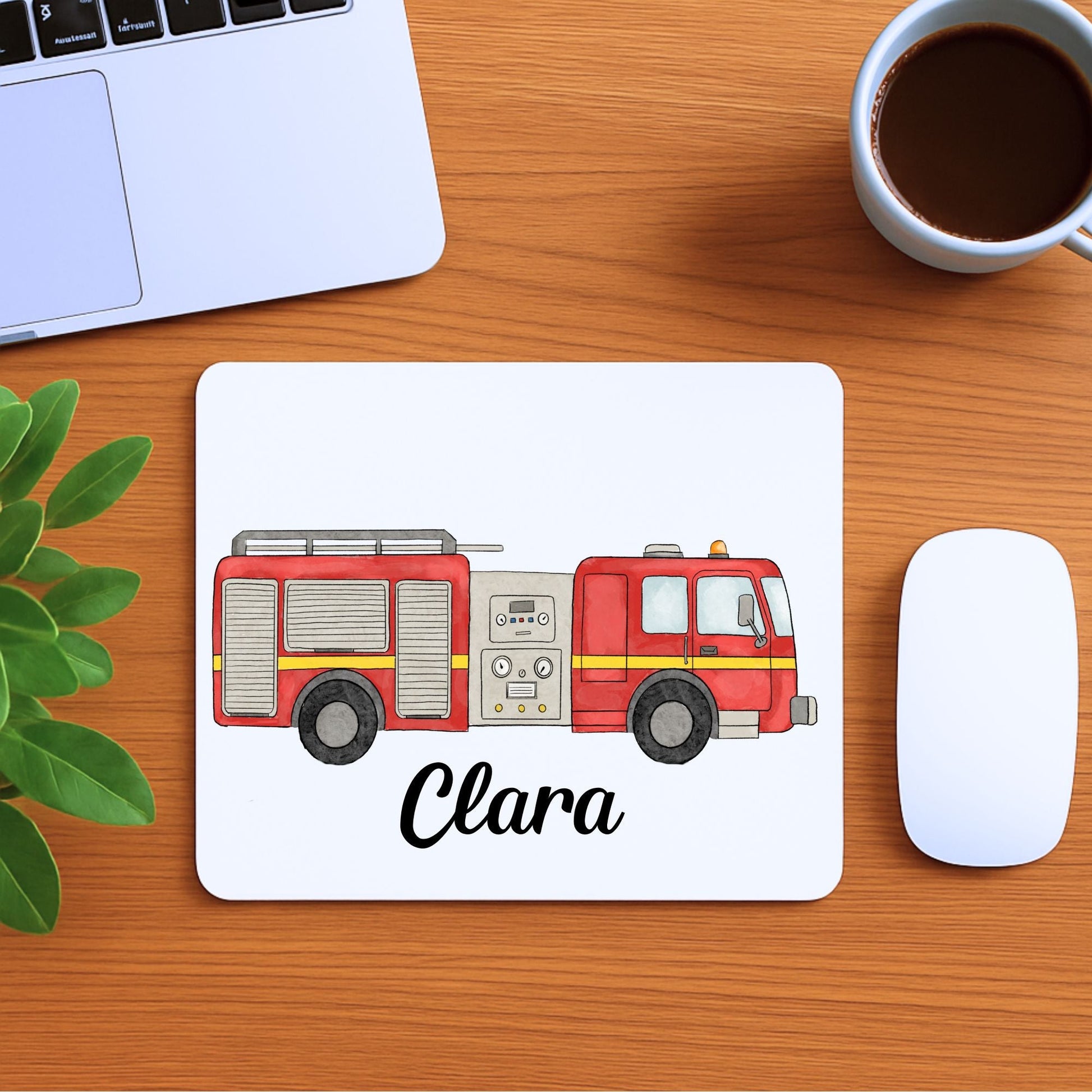 Fire Truck Mousepad - MerikaArt