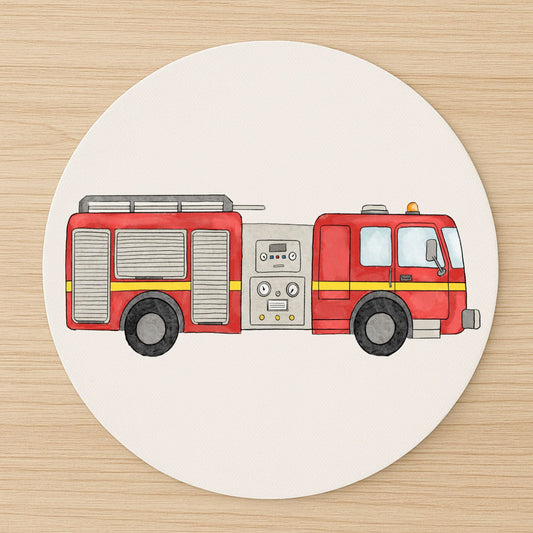 Fire Truck Mousepad - MerikaArt