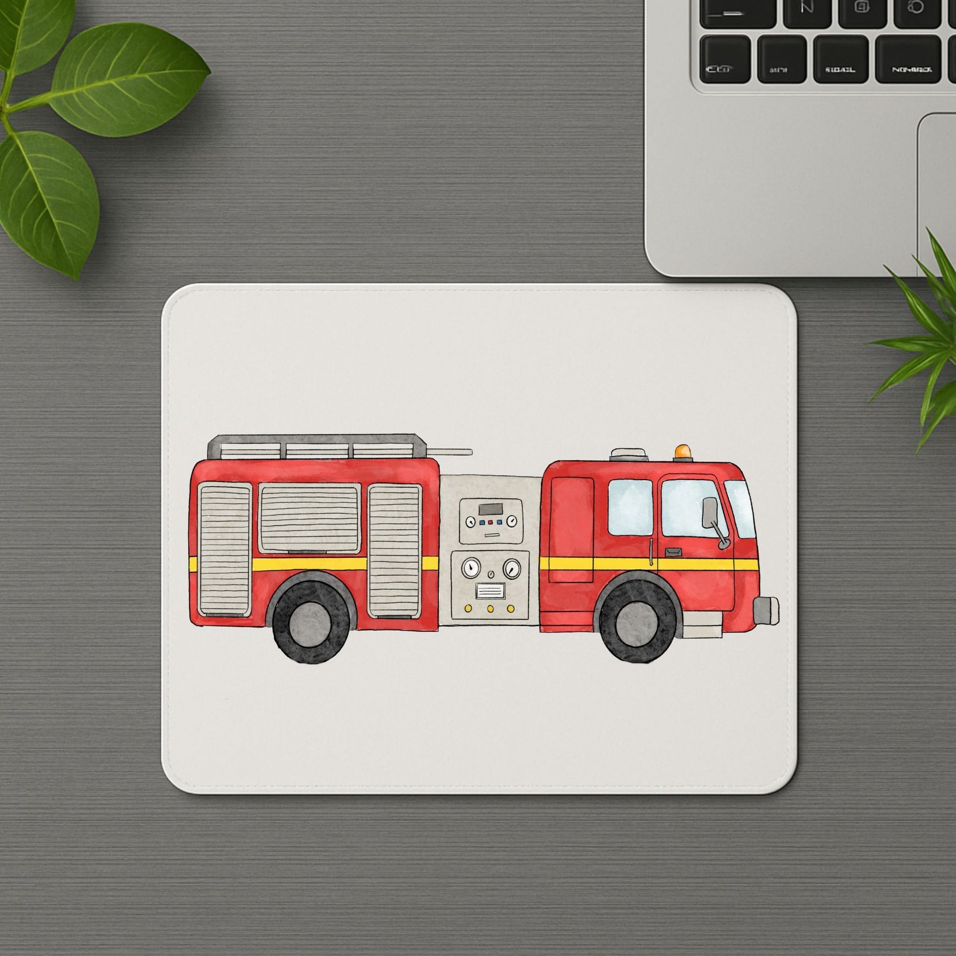 Fire Truck Mousepad - MerikaArt