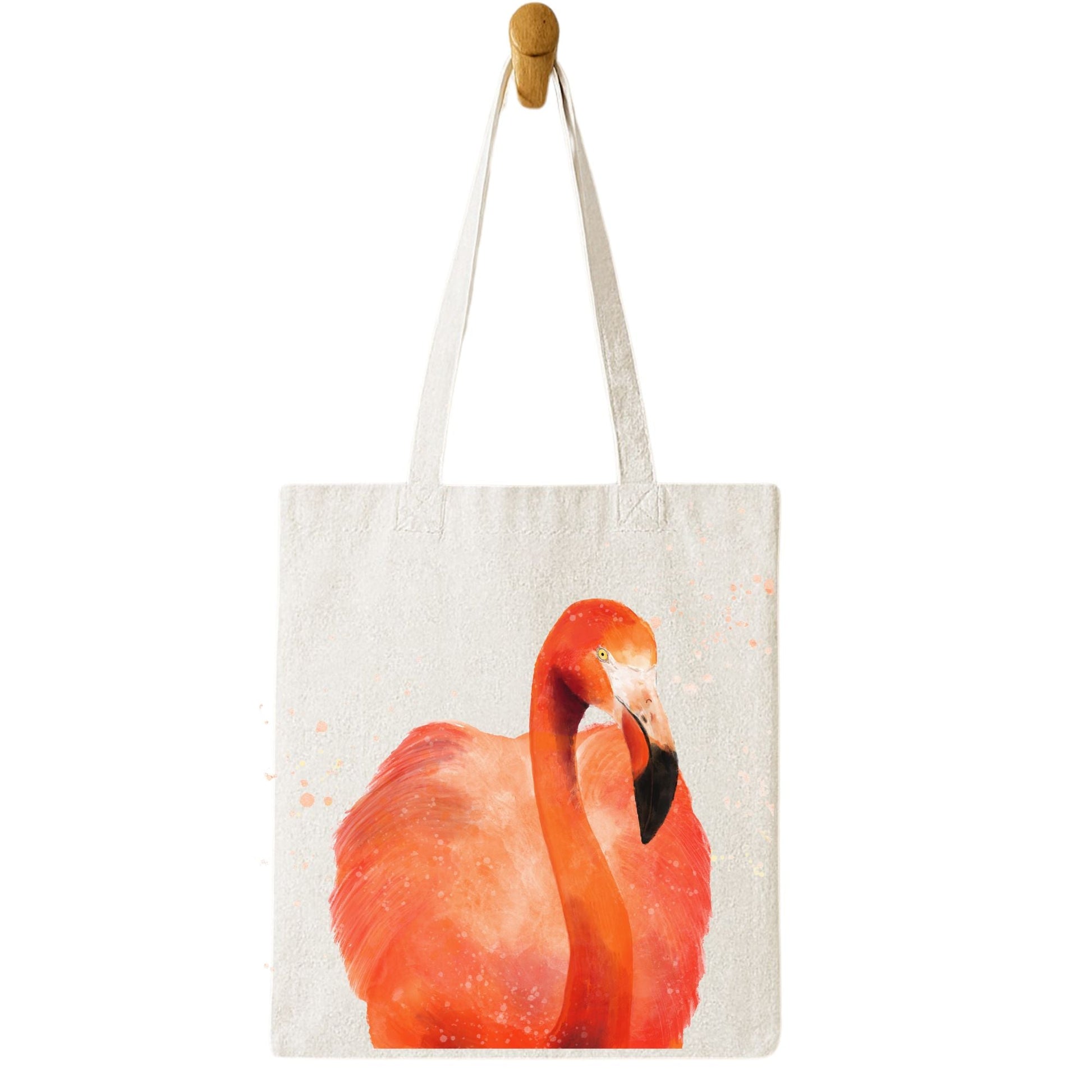 Flamingo Canvas Tote Bag - MerikaArt