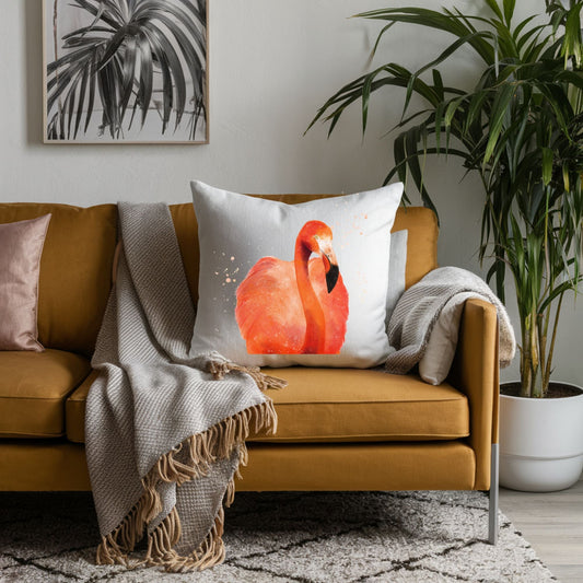 Flamingo Pillow - MerikaArt