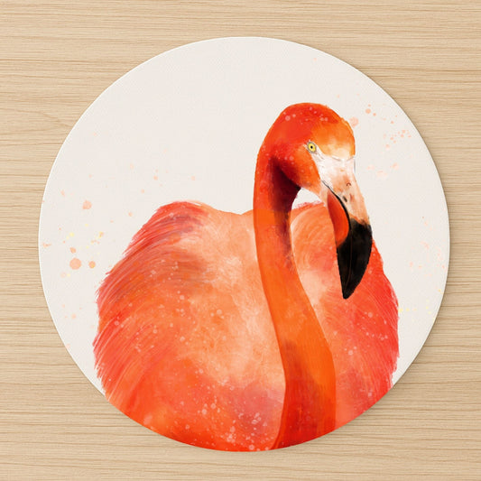 Flamingo Vinyl Mousepad - MerikaArt