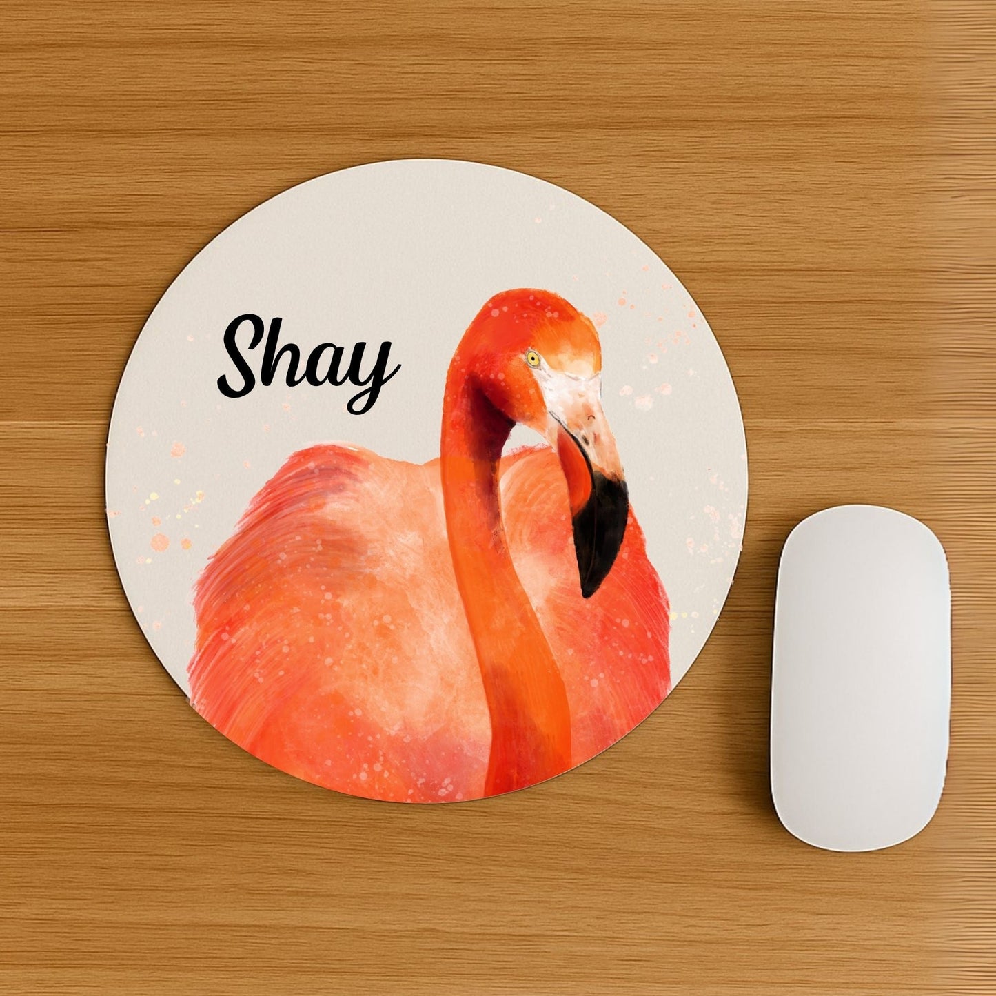 Flamingo Vinyl Mousepad - MerikaArt