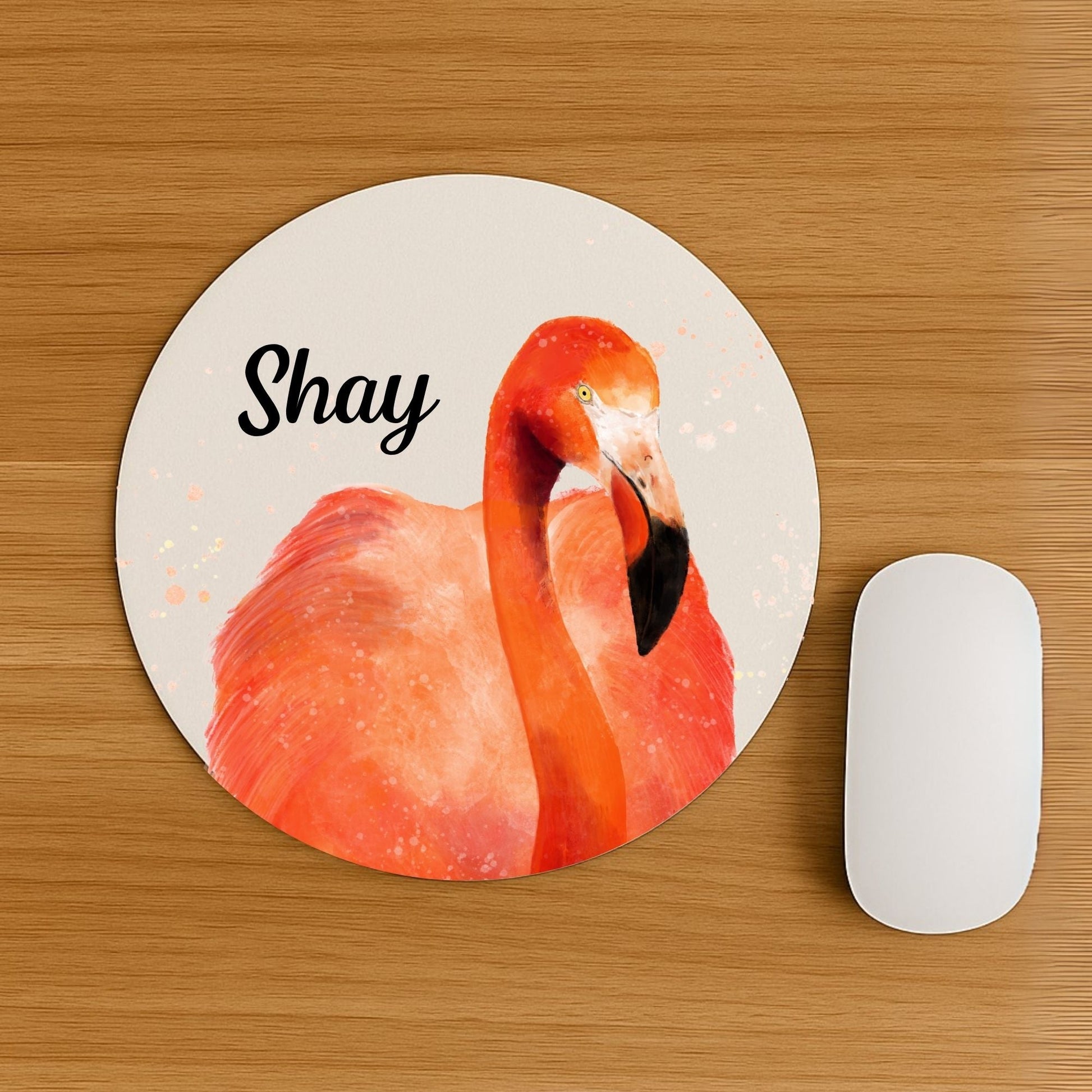 Flamingo Vinyl Mousepad - MerikaArt