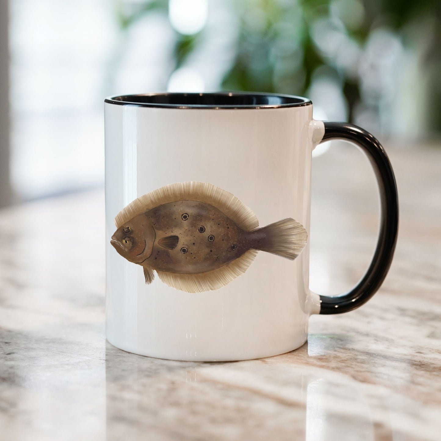 Flounder Fish Mug - MerikaArt