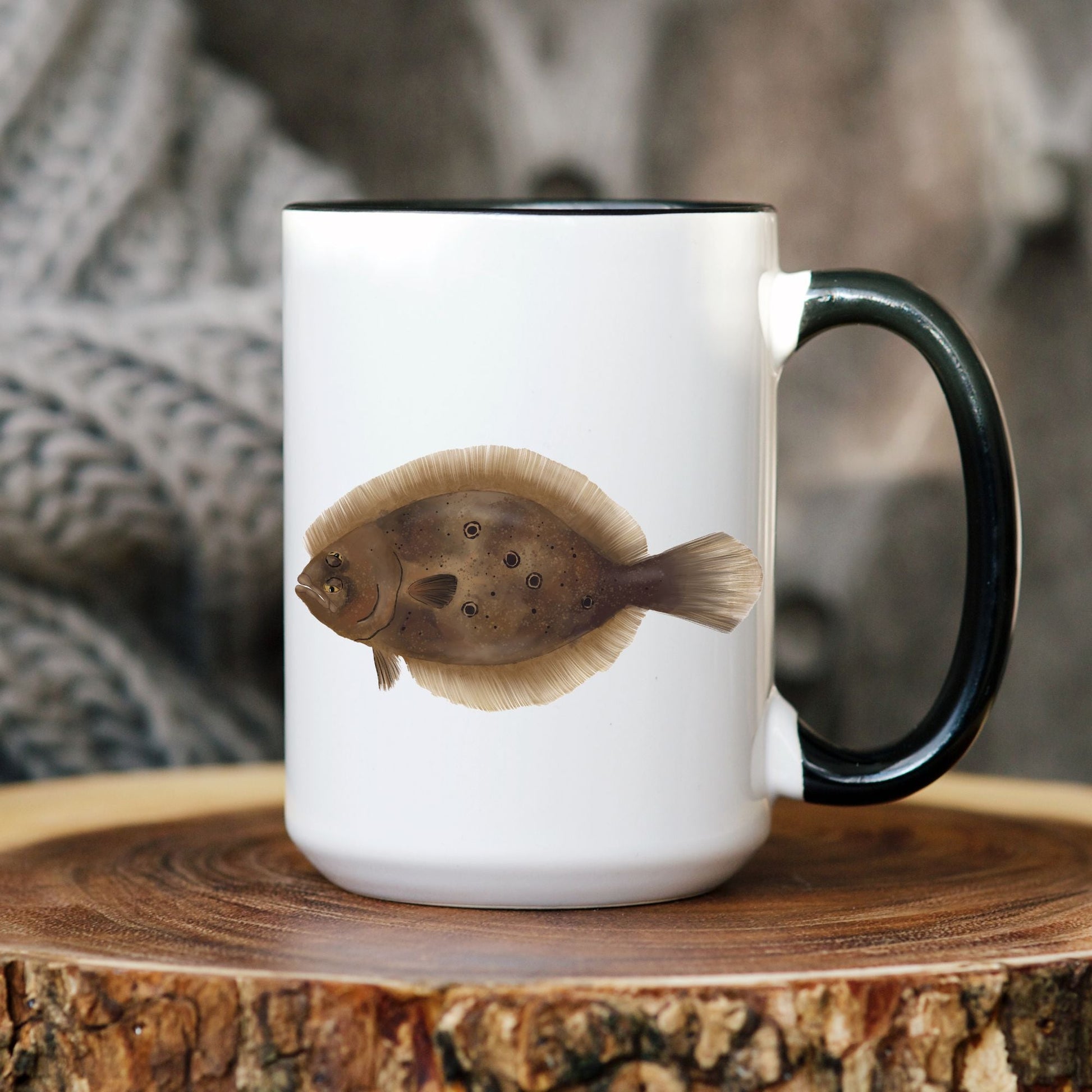 Flounder Fish Mug - MerikaArt