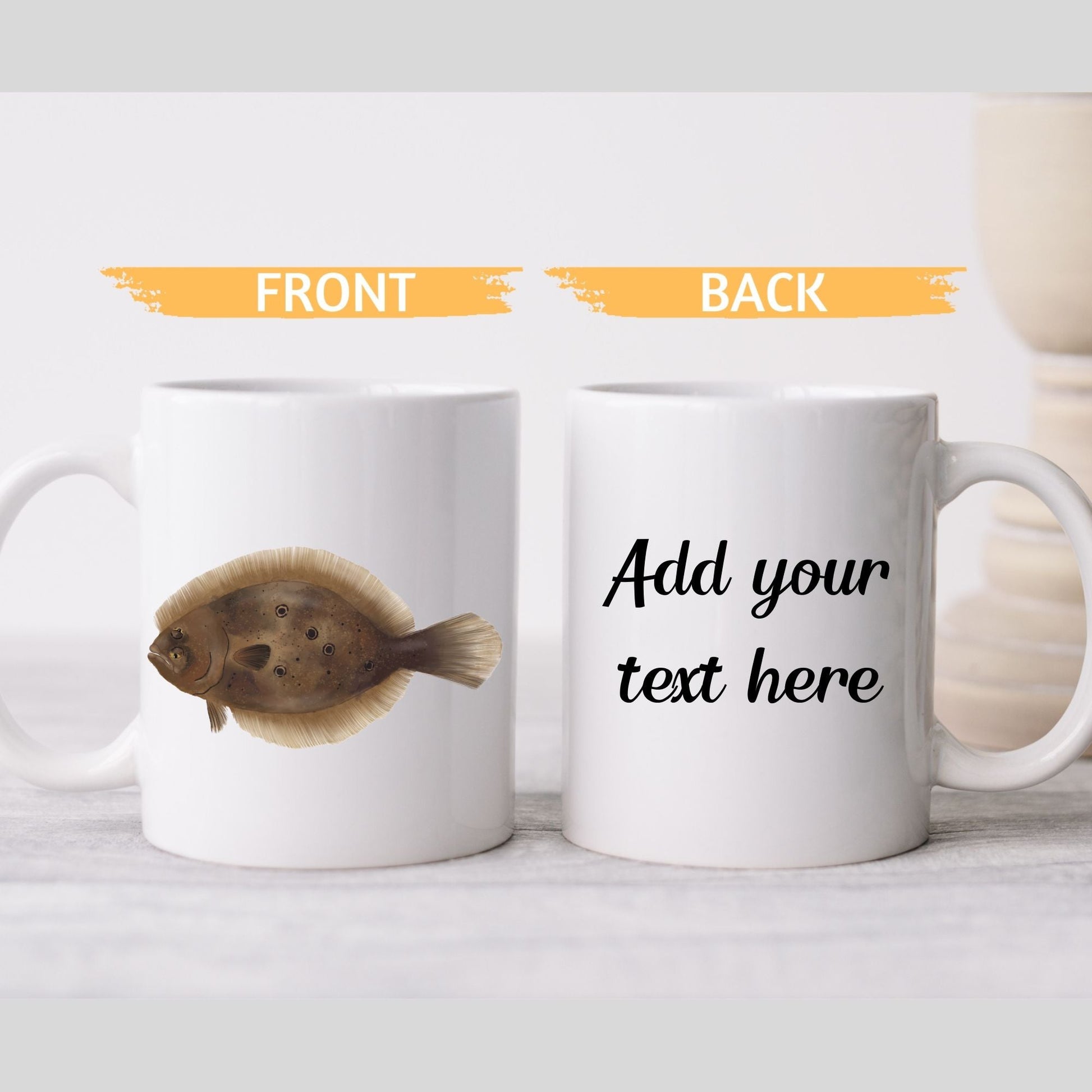 Flounder Fish Mug - MerikaArt