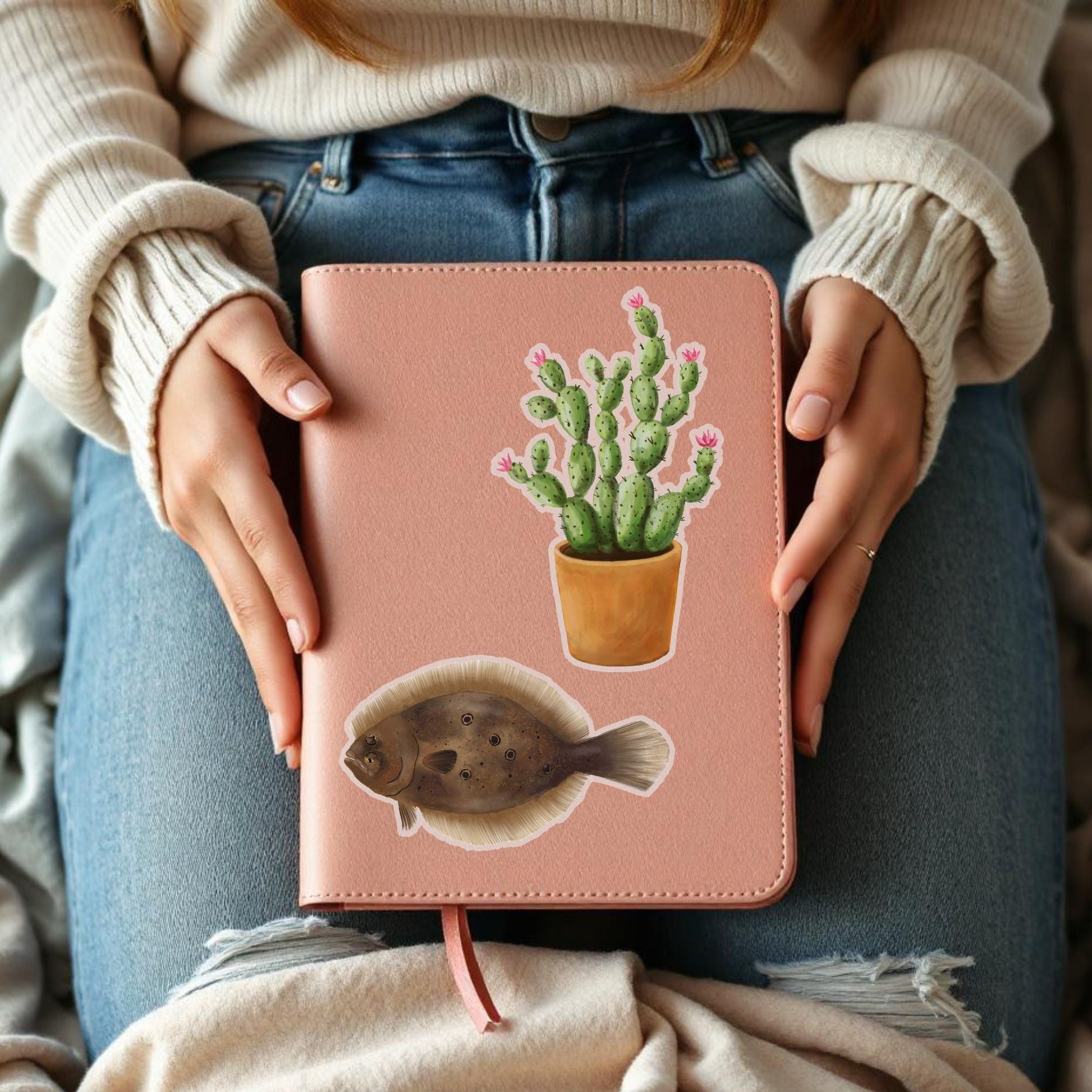 Flounder Fish Vinyl Sticker - MerikaArt