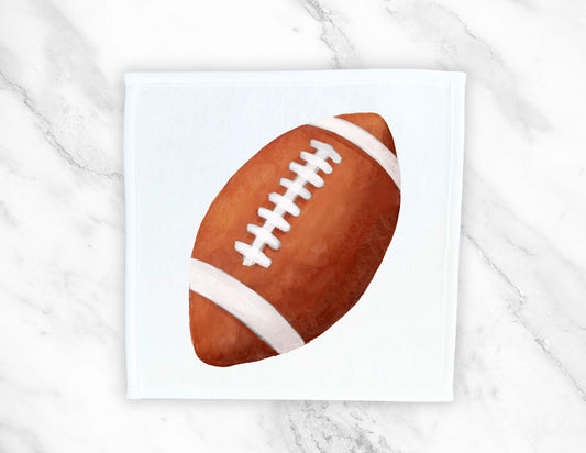 Football Washcloth - Personalized Kids Towels - MerikaArt