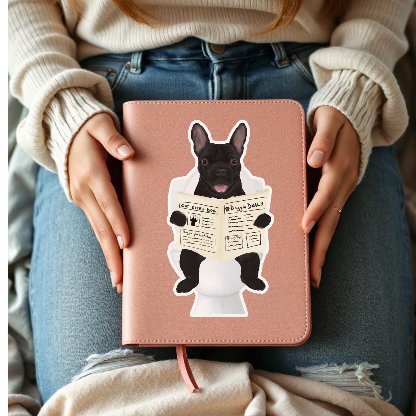 French Bulldog Vinyl Sticker - MerikaArt