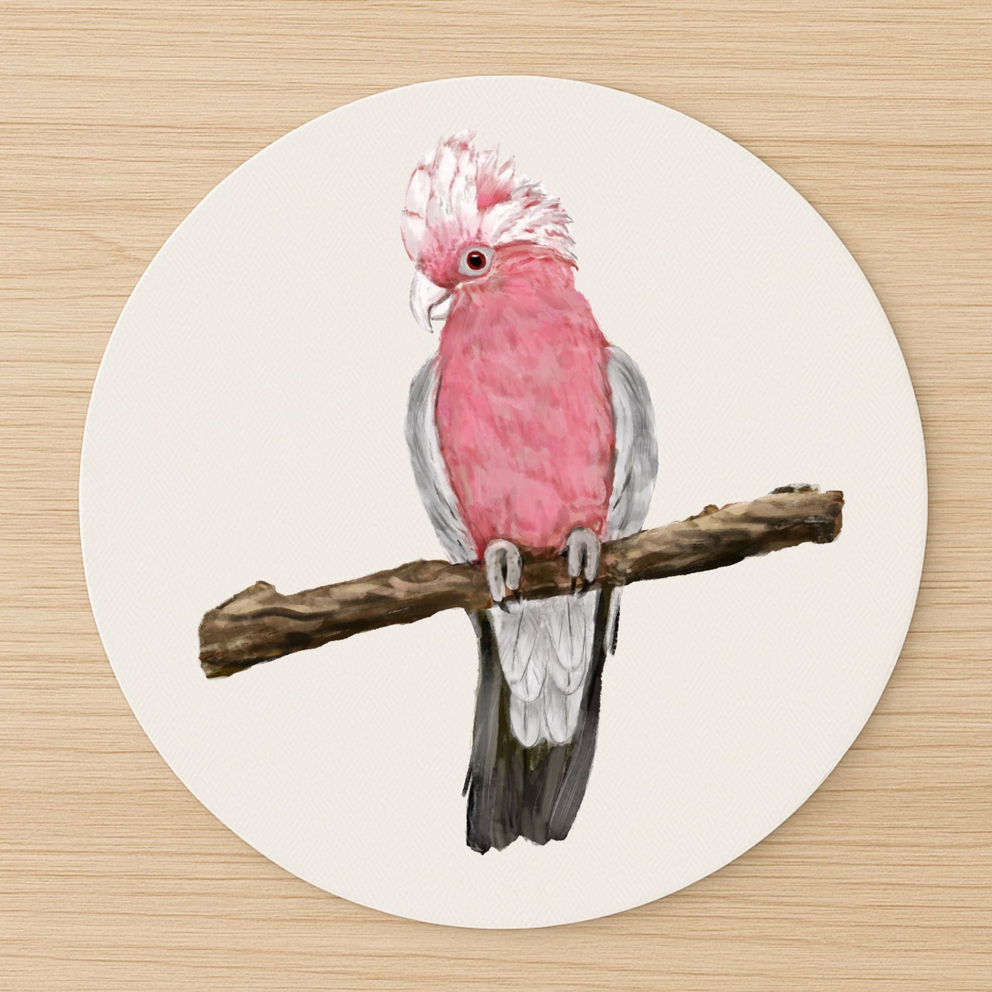 Galah Cockatoo Bird Mousepad - MerikaArt