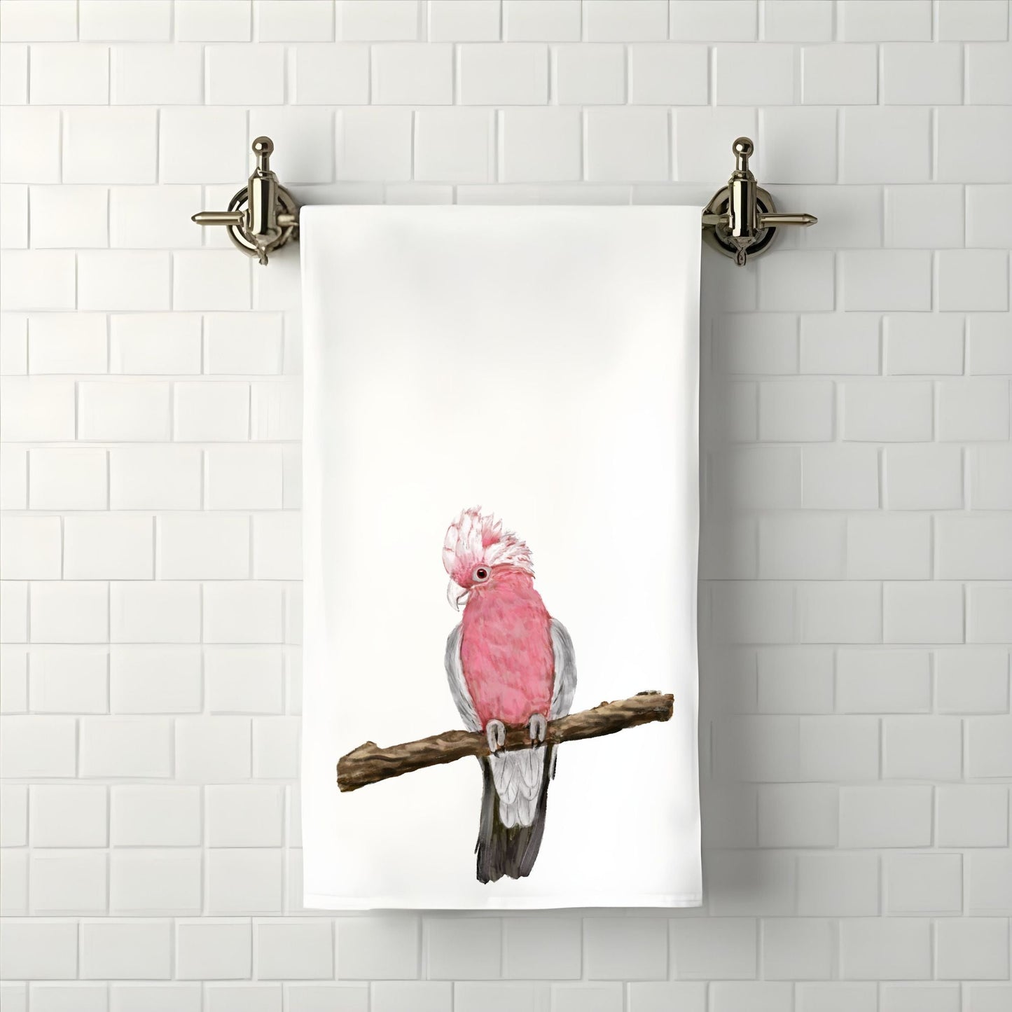 Galah Cockatoo Towel - MerikaArt