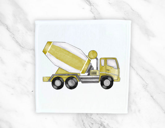 Golden Cement Mixer Washcloth - MerikaArt