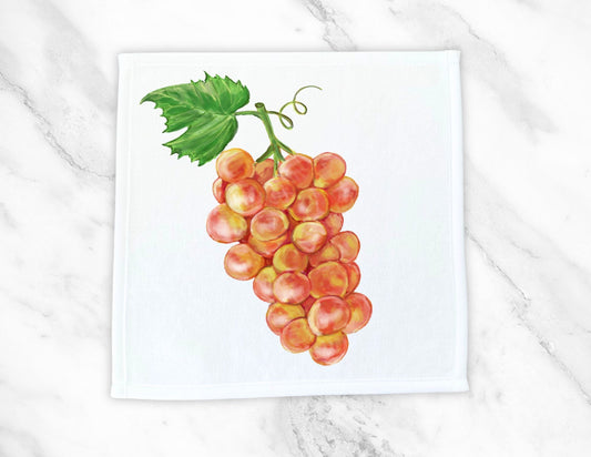 Golden Grapes Washcloth - MerikaArt