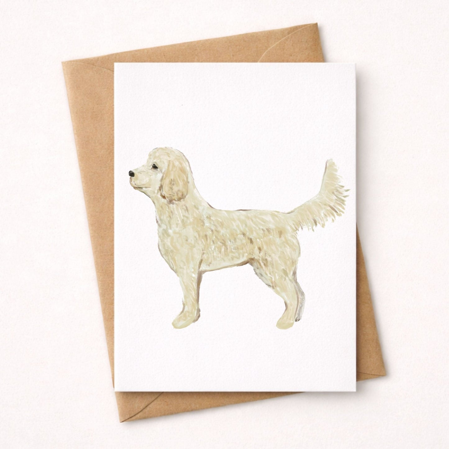 Golden Retriever Postcard - MerikaArt