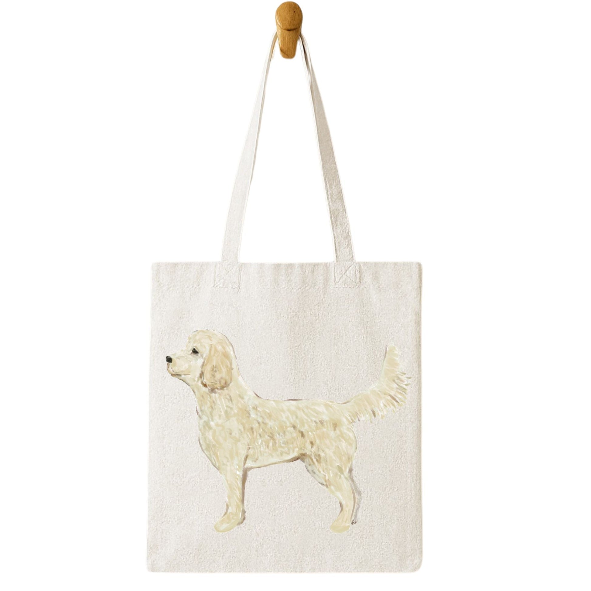 Goldendoodle Canvas Tote Bag - MerikaArt