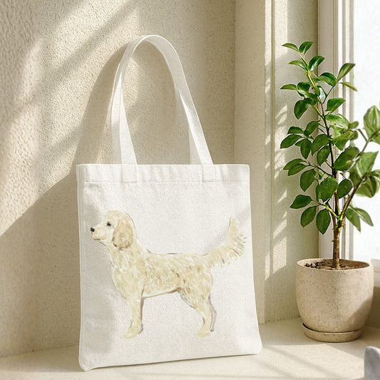 Goldendoodle Canvas Tote Bag - MerikaArt