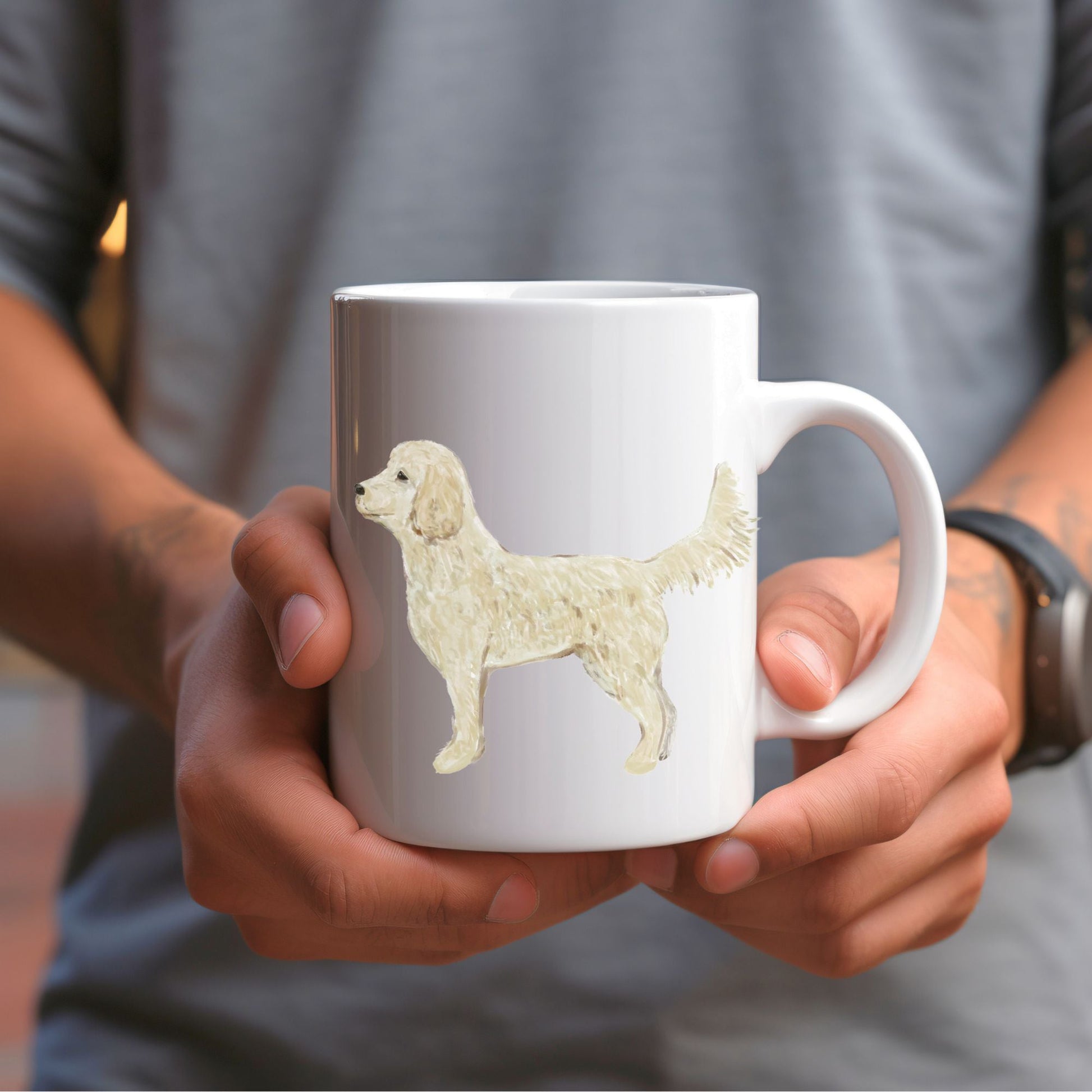 Goldendoodle Mug - MerikaArt