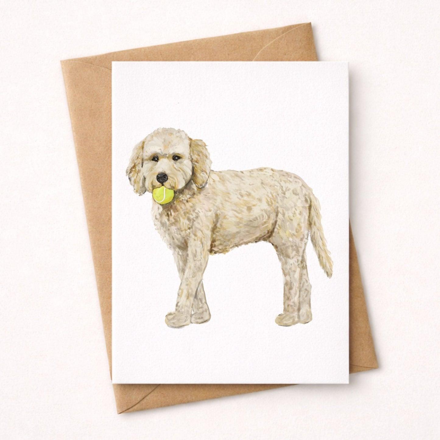 Goldendoodle Postcard - MerikaArt