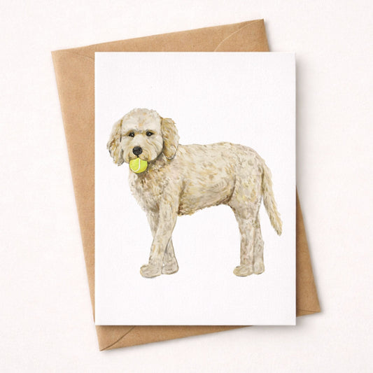 Goldendoodle Postcard - MerikaArt