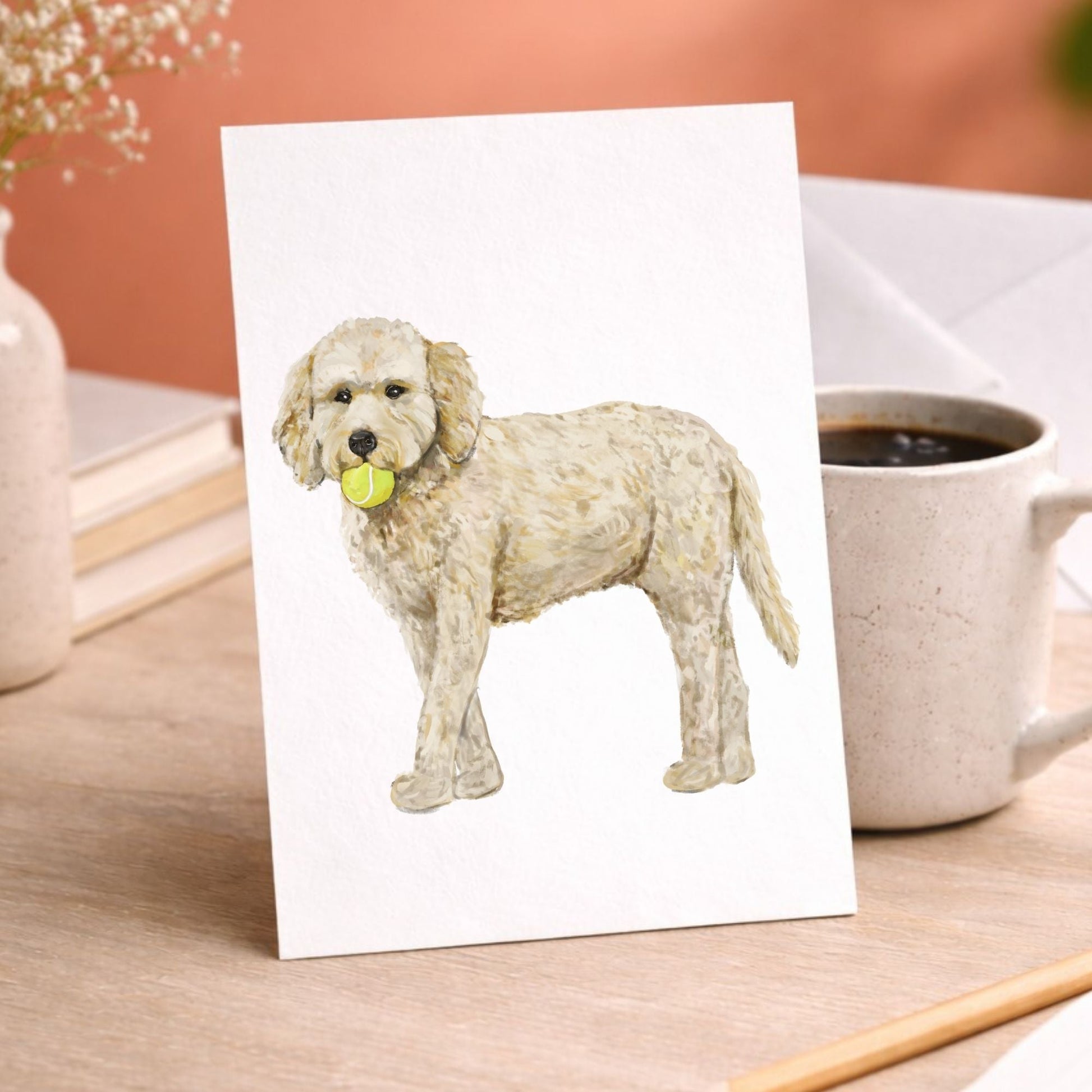 Goldendoodle Postcard - MerikaArt