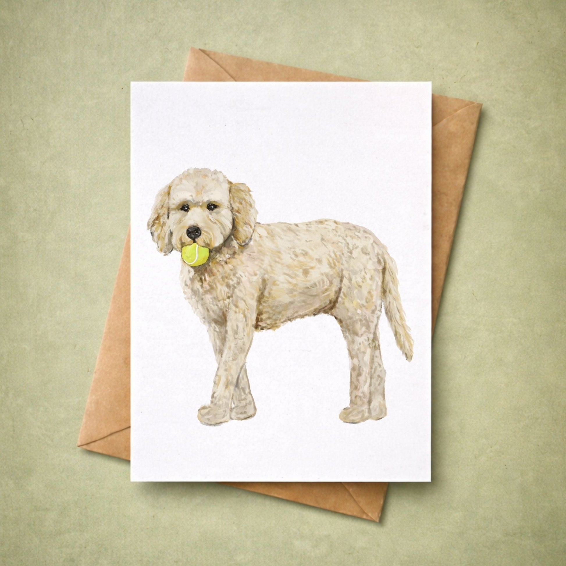 Goldendoodle Postcard - MerikaArt
